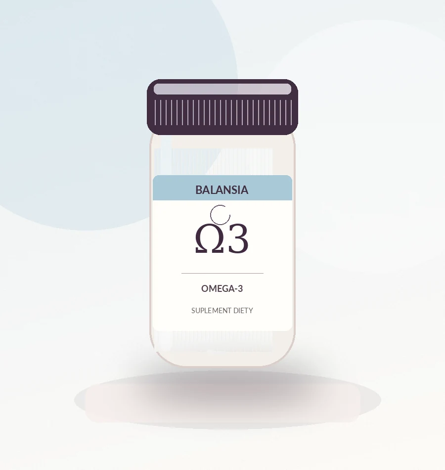 Wizualizacja opakowania Balansia Omega Pure